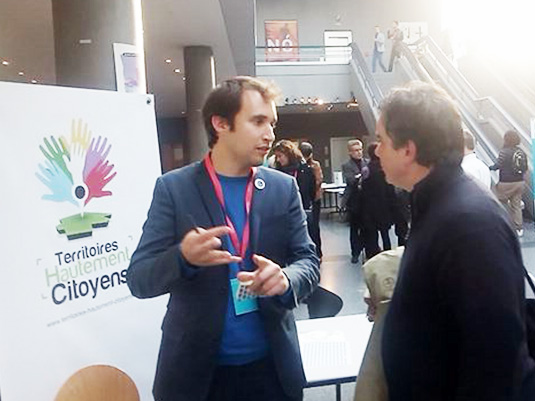 Armel Le Coz présente le programme Territoires Hautement Citoyens à Alexandre Jardin