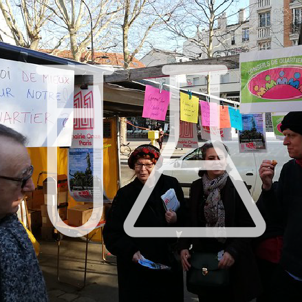 Expérimentation sur un marché Conseil de Quartier Paris