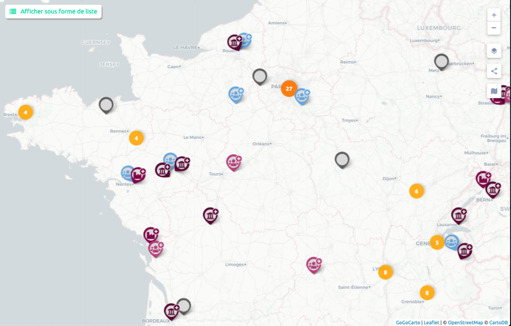 Carte des facilitateurs en intelligence collective