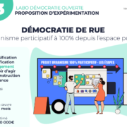 Une de la fiche pratique présentant l'expérimentation "Démocratie de rue"